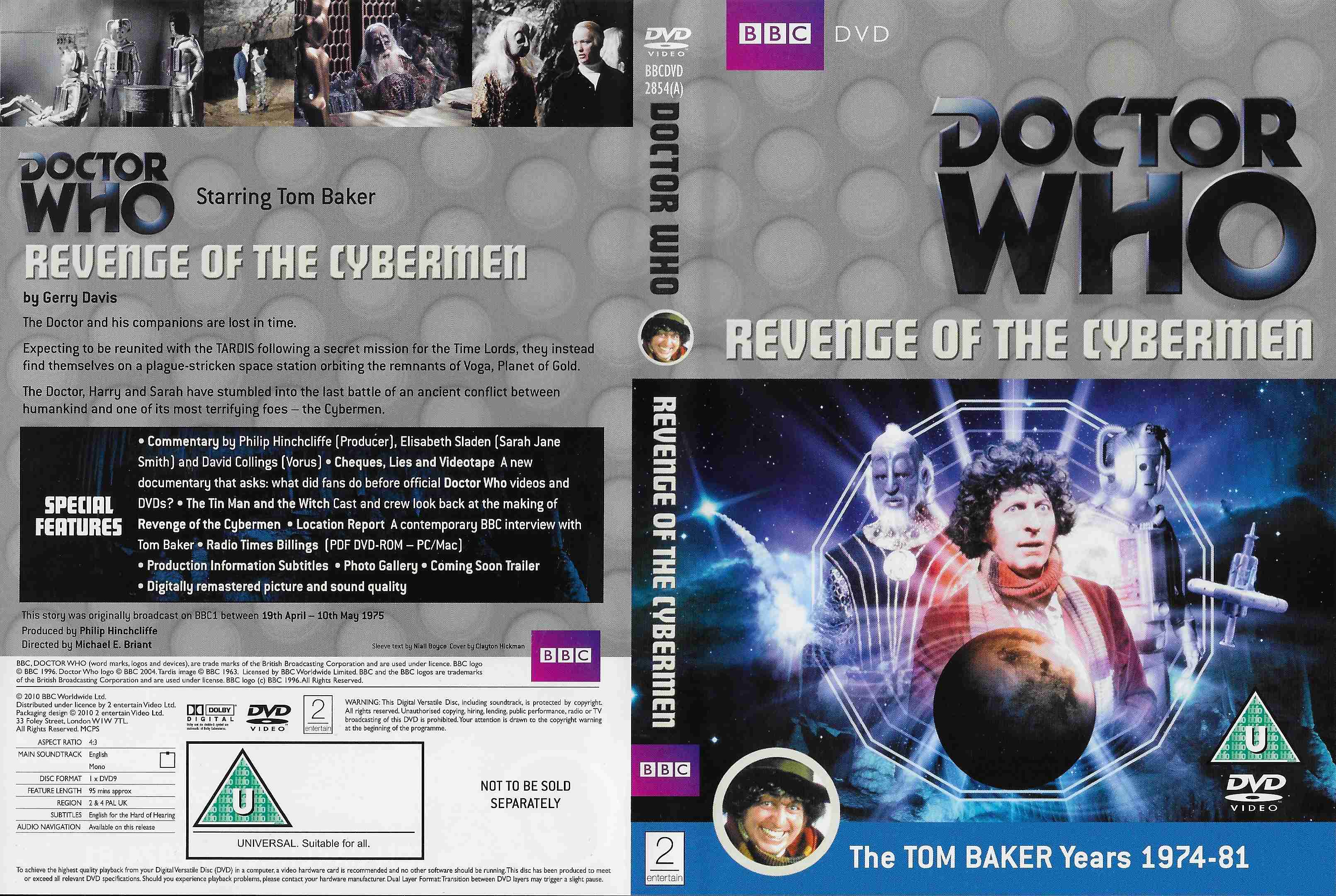 Picture of BBCDVD 2854A Doctor Who - Revenge of the Cybermen by artist Gerry Davis from the BBC records and Tapes library